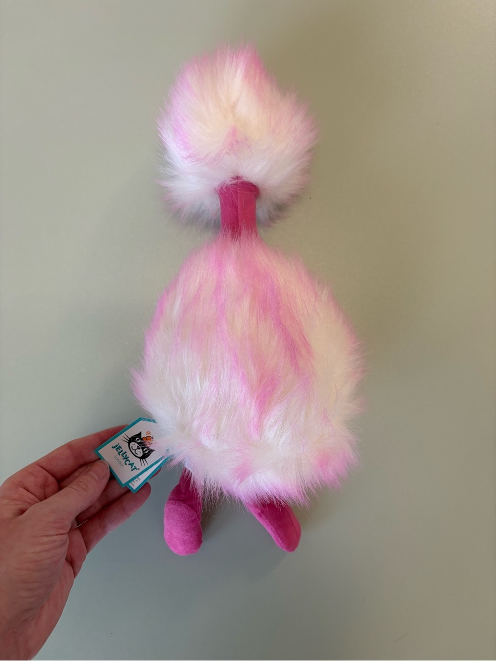 RETIRED Jellycat Raspberry Ripple Pom Pom Ostrich/Emu - Picture 2 of 9